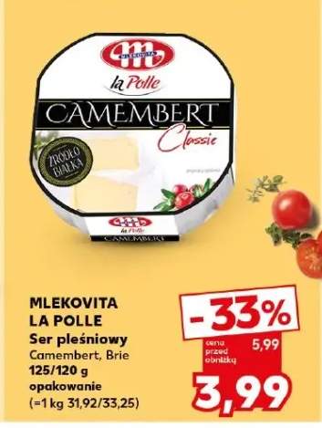 Ser pleśniowy Brie MLEKOVITA LA POLLE