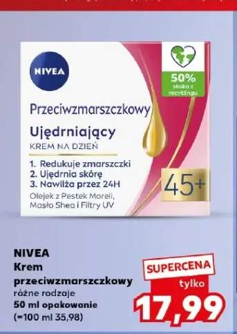 Krem przeciwzmarszczkowy ujędrniający na dzień NIVEA 45+