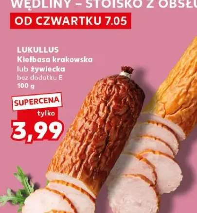 Kiełbasa krakowska LUKULLUS bez dodatku E
