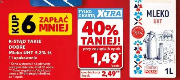 Mleko UHT 3,2% tł. Stąd takie Dobre!