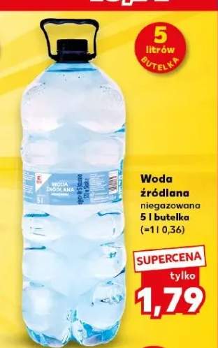 Woda źródlana niegazowana K-Classic