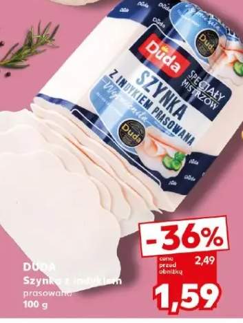 Szynka z indykiem prasowana Duda