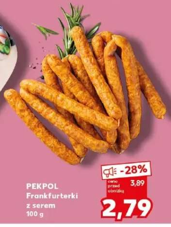 Frankfurterki z serem Pekpol