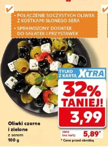 Oliwki czarne i zielone z serem