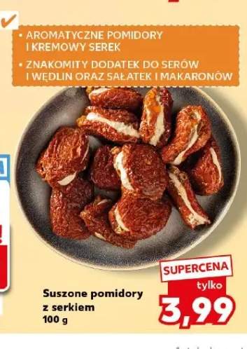Suszone pomidory z serkiem