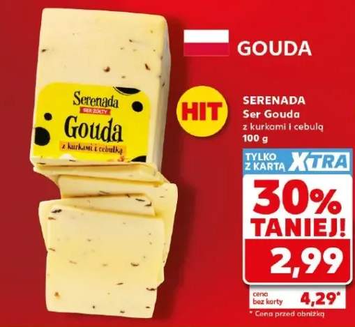 Ser Gouda z kurkami i cebulą Serenada