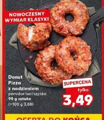 Donut Pizza z nadzieniem pomidor/ser/szynka