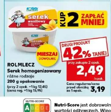 Serek homogenizowany Rolmlecz truskawkowy