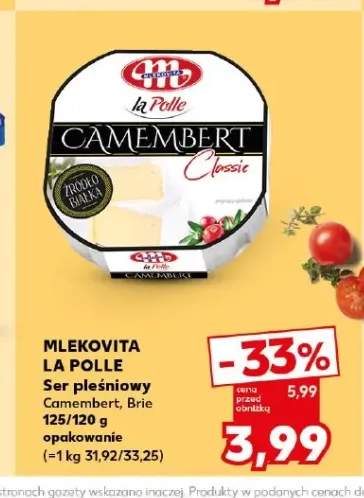 Ser pleśniowy Camembert MLEKOVITA LA POLLE Classic