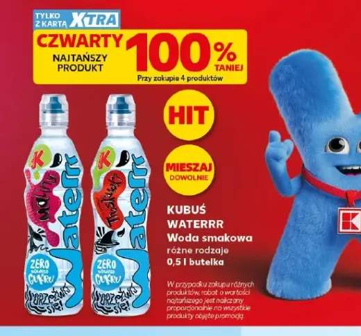Woda smakowa Kubuś Waterrr Truskawka