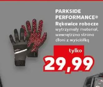 Rękawice robocze PARKSIDE PERFORMANCE wytrzymały materiał wewnętrzna strona dłoni z wyściółką