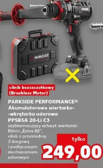 Akumulatorowa wiertarko-wkrętarka udarowa PARKSIDE PERFORMANCE PPSBSA 20-Li C3