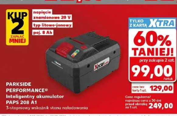 Inteligentny akumulator PARKSIDE PERFORMANCE PAPS 208 A1