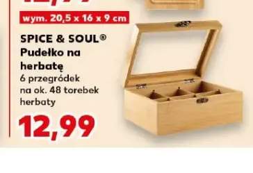 Pudełko na herbatę SPICE & SOUL 20,5x16x9cm