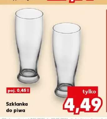Szklanka do piwa poj. 0,45l