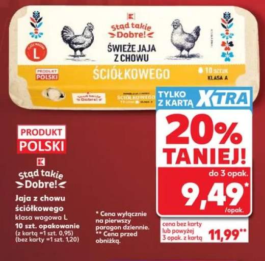 Jaja z chowu ściółkowego Stąd takie Dobre! klasa wagowa L