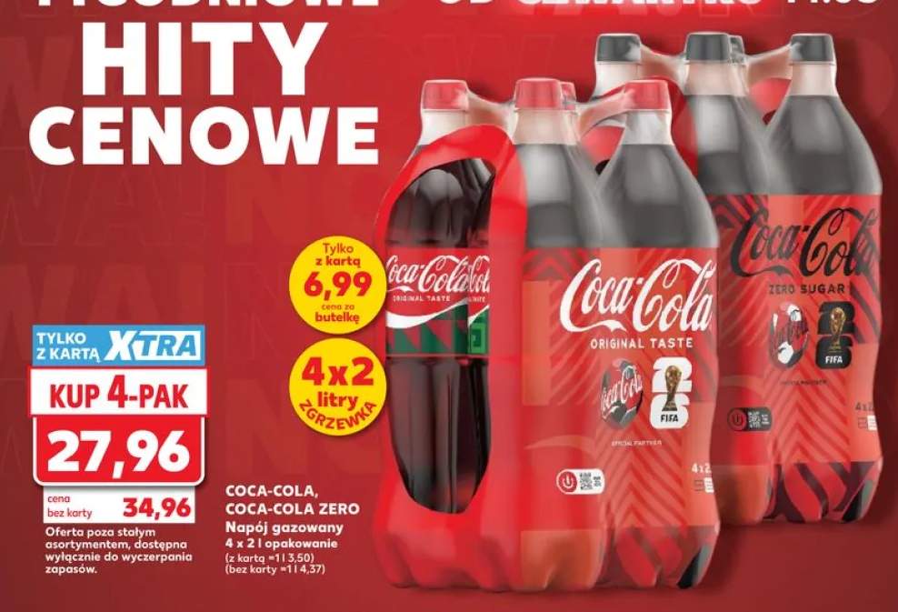Napój gazowany Coca-Cola 4-pak 2l