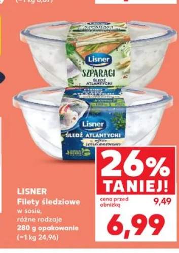 Filety śledziowe w sosie LISNER
