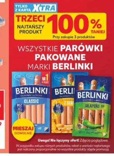 Parówki pakowane BERLINKI