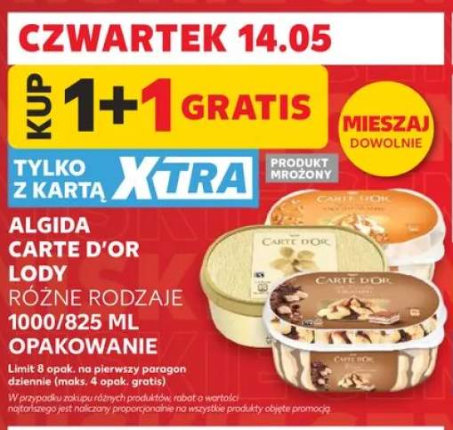 Lody Algida Carte D'Or Chocolate 1000/825ml