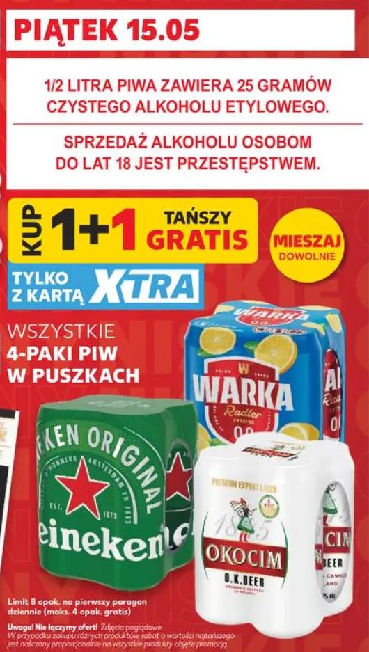 Piwo Heineken Original 4-pak 500ml