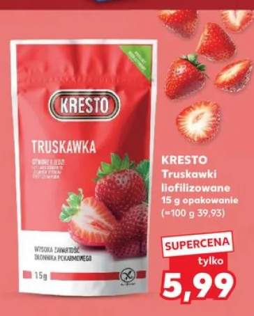Truskawki liofilizowane Kresto