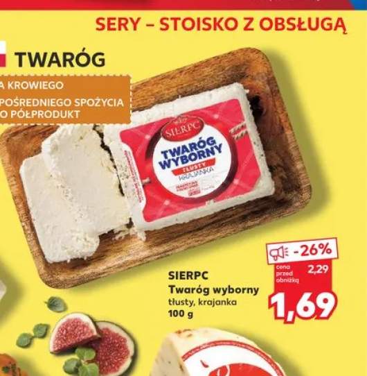 Twaróg wyborny tłusty krajanka Sierpc