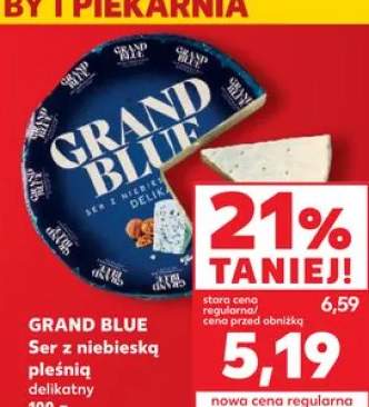 Ser z niebieską pleśnią delikatny Grand Blue