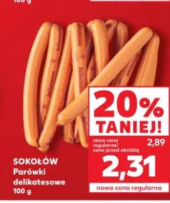 Parówki delikatesowe Sokołów