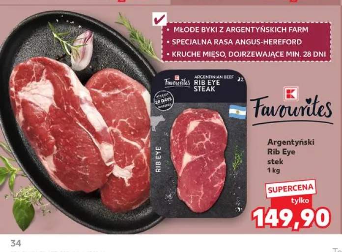 Argentyński Rib Eye stek Favourites