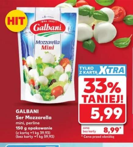 Ser Mozzarella mini perline Galbani