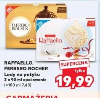 Lody na patyku FERRERO ROCHER 3-pak 90ml