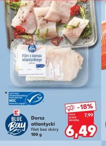 Dorsz atlantycki filet bez skóry Blue Bay