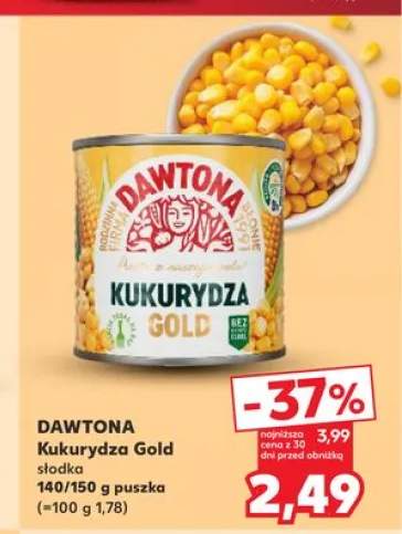Kukurydza Gold słodka Dawtona