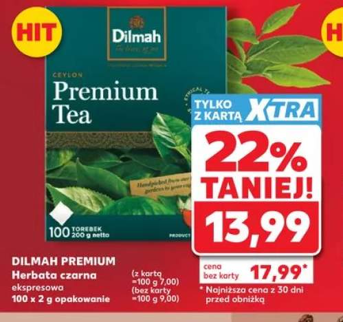 Herbata czarna ekspresowa DILMAH PREMIUM