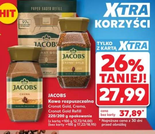 Kawa rozpuszczalna JACOBS Crema