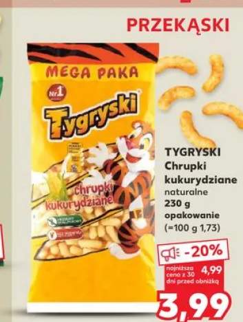 Chrupki kukurydziane naturalne TYGRYSKI