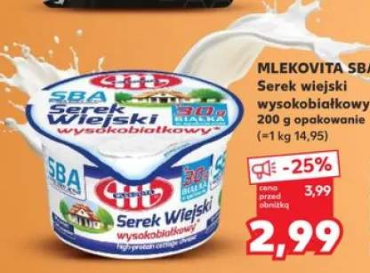 Serek wiejski wysokobiałkowy MLEKOVITA SBA