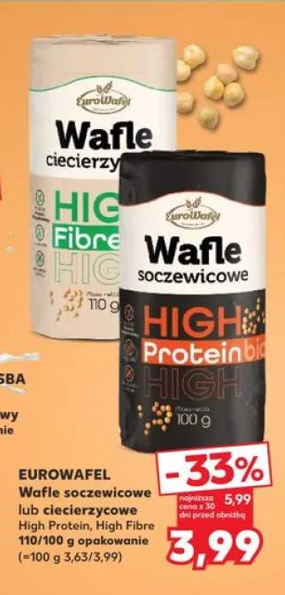 Wafle ciecierzycowe EUROWAFEL High Fibre