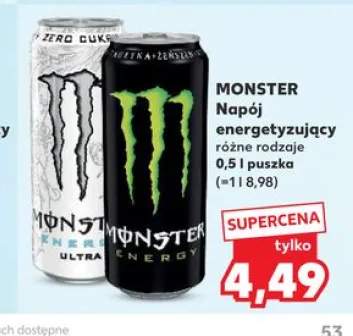 Napój energetyzujący Monster Energy 0,5l