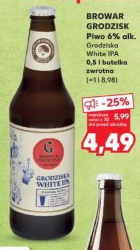 Piwo Grodzisk Grodziska White IPA 6%