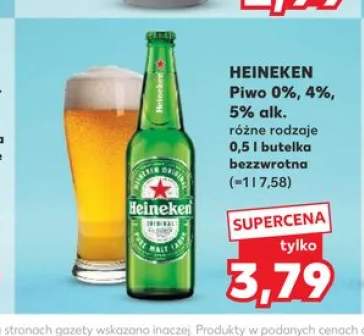 Piwo Heineken 4% alk.