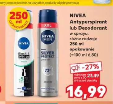 Antyperspirant w sprayu Nivea Black & White Invisible