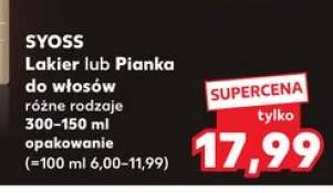 Pianka do włosów Syoss