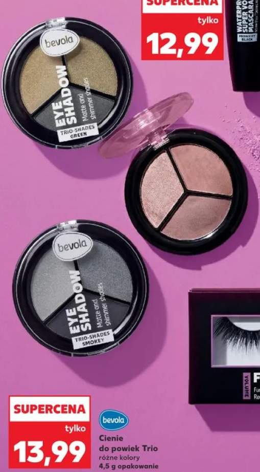 Cienie do powiek Trio Bevola Smokey