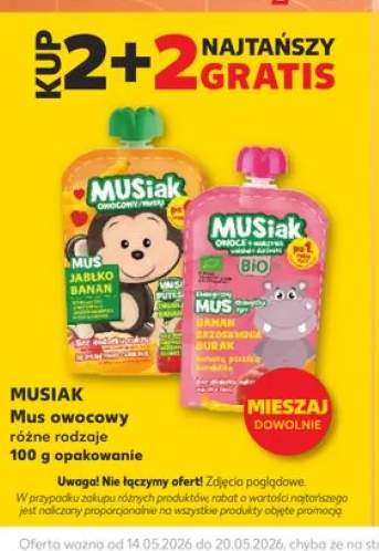 Mus owocowy jabłko banan Musiak