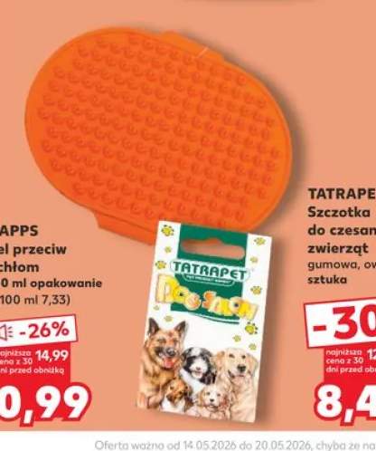 Szczotka do czesania zwierząt gumowa owalna TATRAPET
