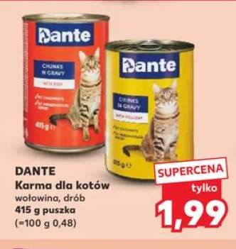 Karma dla kotów Dante wołowina