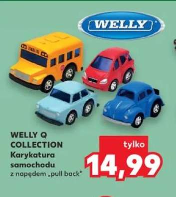 Karykatura samochodu WELLY Q COLLECTION z napędem "pull back"