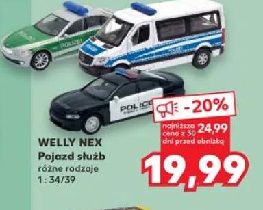 Pojazd służb WELLY NEX 1:34/39